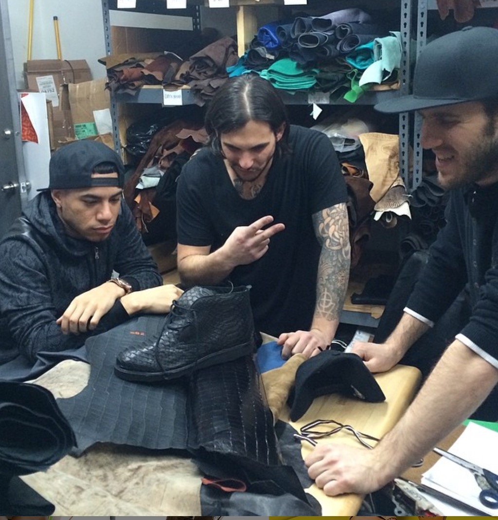 Team working in factory